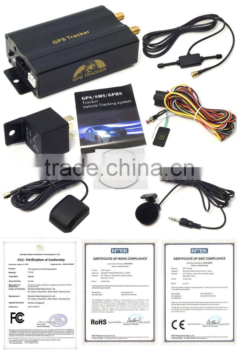 Hot Realtime Auto Vehicle Car GPS Tracker No Sim Card TK103 GPS Device SOS Alarm LBS