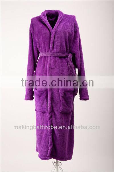 Wholesale 100% coral fleece bathrobe