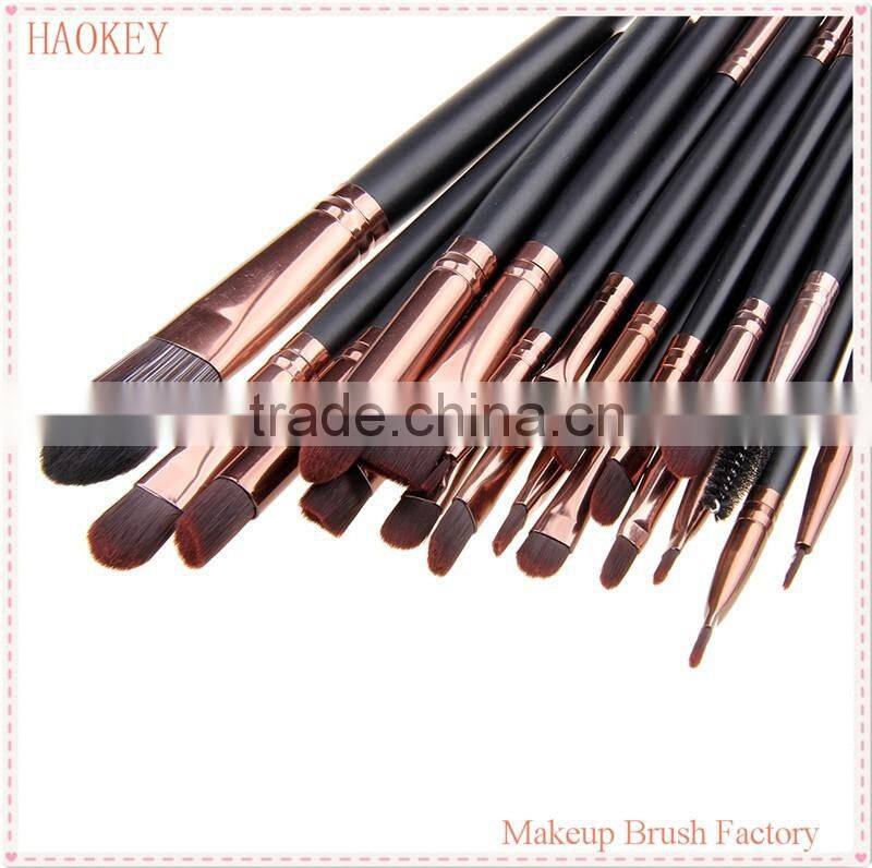 TOP Quality Professional 20 PCS Cosmetic Facial Make up Brush Kit Wool Makeup Brushes Tools Set