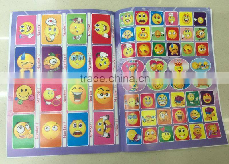 2016 new-model eco-friendly high quality child cartoon color filling book