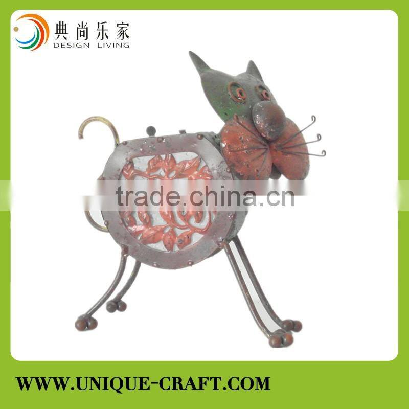 Lovely metal animal crafts and arts handmake home decorations