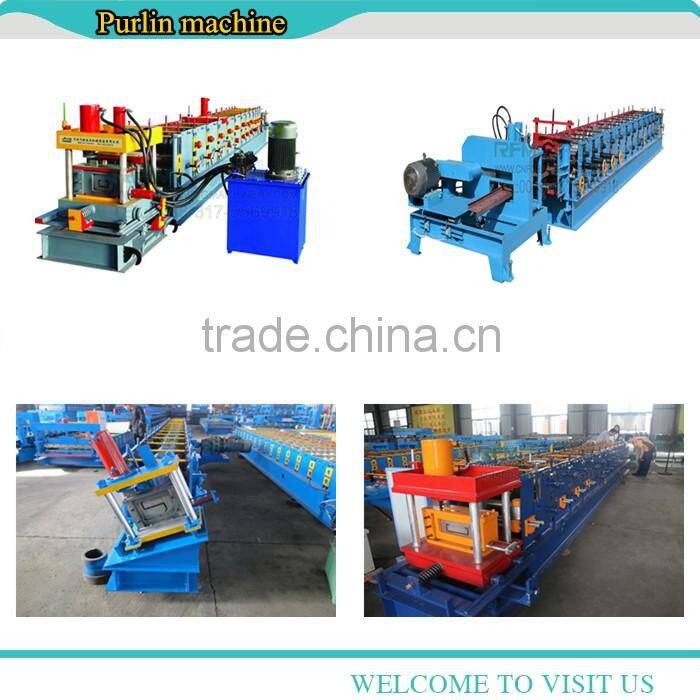 C profile hydraulic metal purlin roll forming machinery