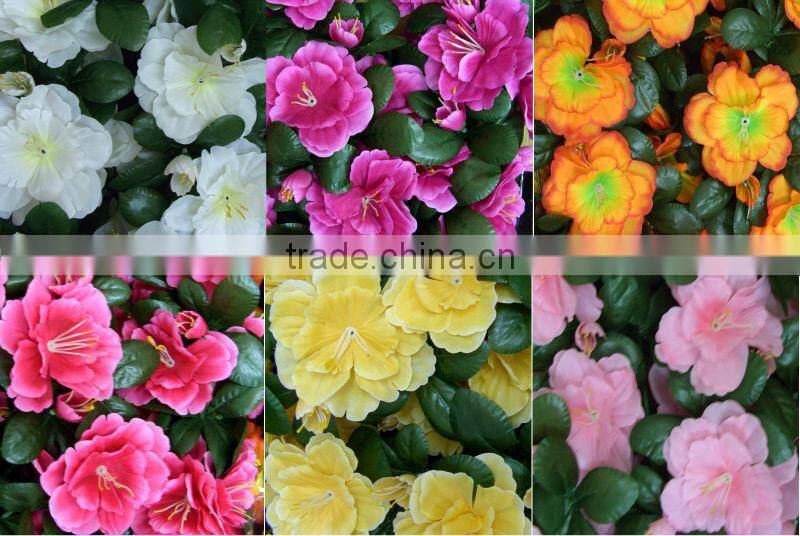 Wall Hanging Flowers Decoration L 37" Artificial Azalea Flowers Vine