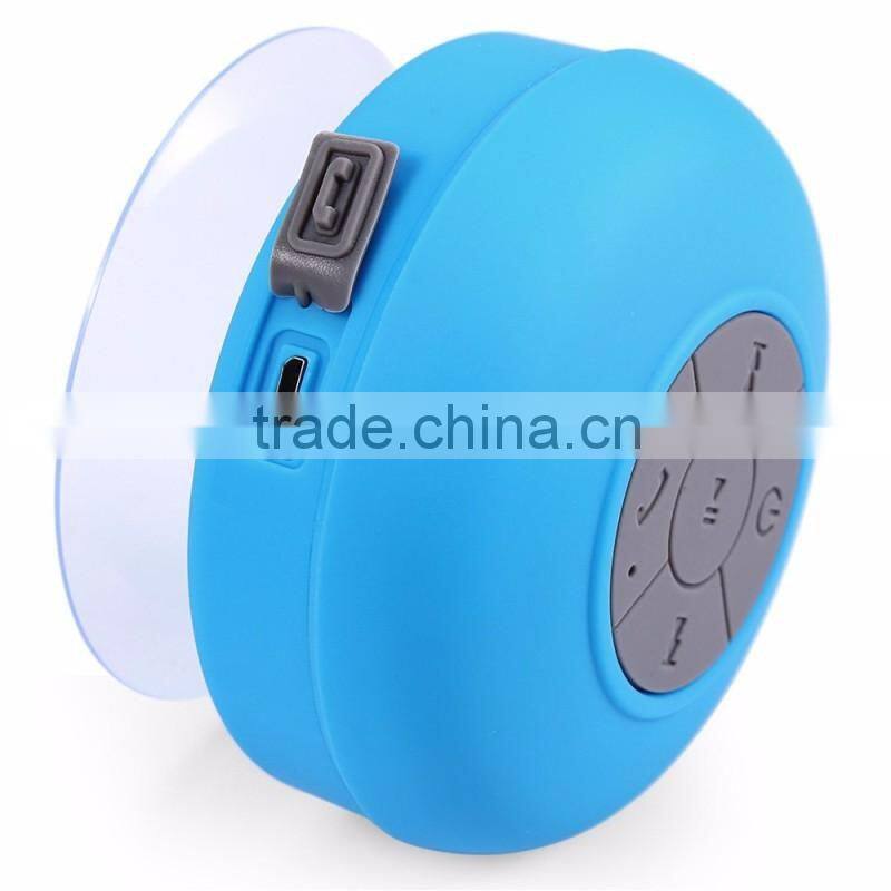Portable Subwoofer Shower Waterproof Wireless Bluetooth Speaker Car Handsfree Receive Call Music Suction Mic For iPhone Samsung