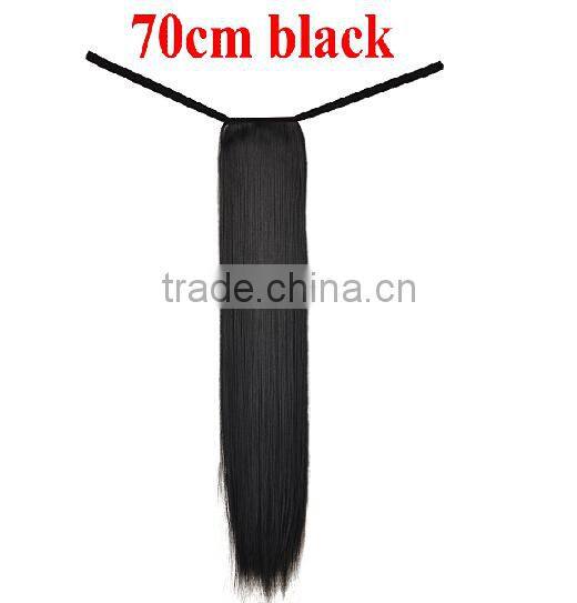 Fashion Synthetic Wrap Around Ponytail Extension Synthetic Ponytail Hair Mulitcolors