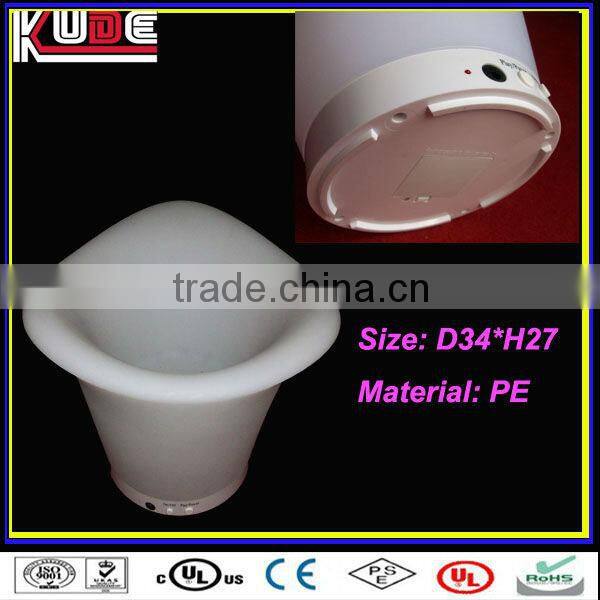 LED Luminous color changing bar ice bucket/plastic champagne ice bucket/new ice bucket