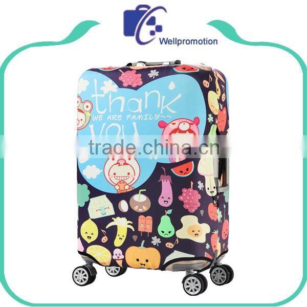 Spandex custom luggage protective cover, cover for suitcase luggage