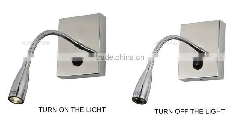 Indoor hotel bedside gooseneck led reading light for bed,Gooseneck led reading light for bed,Led reading light for bed WL1086