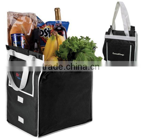 folding polyester shopping cart bag