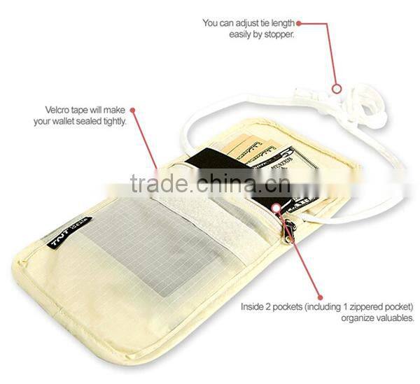 Compact Security Necklace Wallet,Hidden Safe Pouch