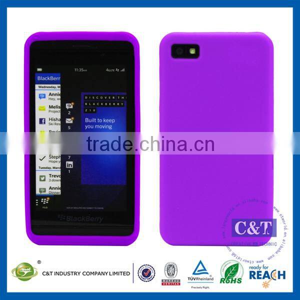 C&T 2 Color TPU Bumper Case for blackberry z10 phone,case for Blackberry z10