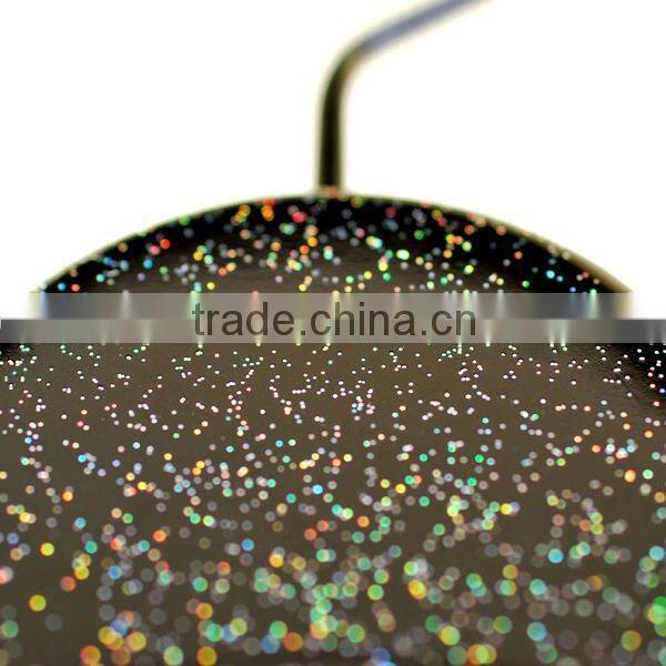 Black Plastic Hanger with Sparkling Foil Paint for Clothing Manufacturer