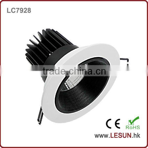 LC7918 cut hole 125mm adjustable recessed 15W cob led ceiling light