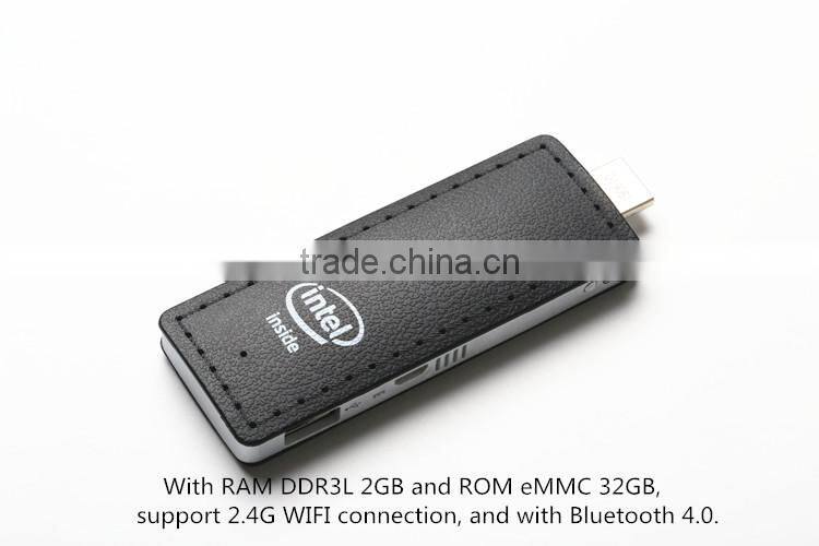 Intelligent Computer Stick intel Mini PC Win 8.1 with Legal Key ID Z3735F intel atom mini pc