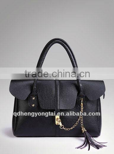 2016 Fashion PU leather handbag with chain