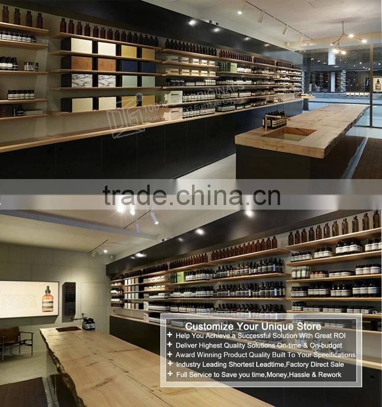 Modern retail round cosmetic display table