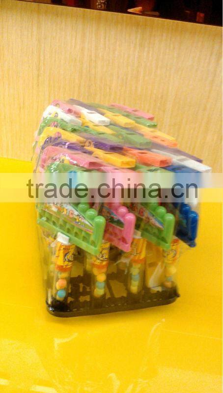 Whistle Harmonice with heart shap tablet Toy Candy for kids