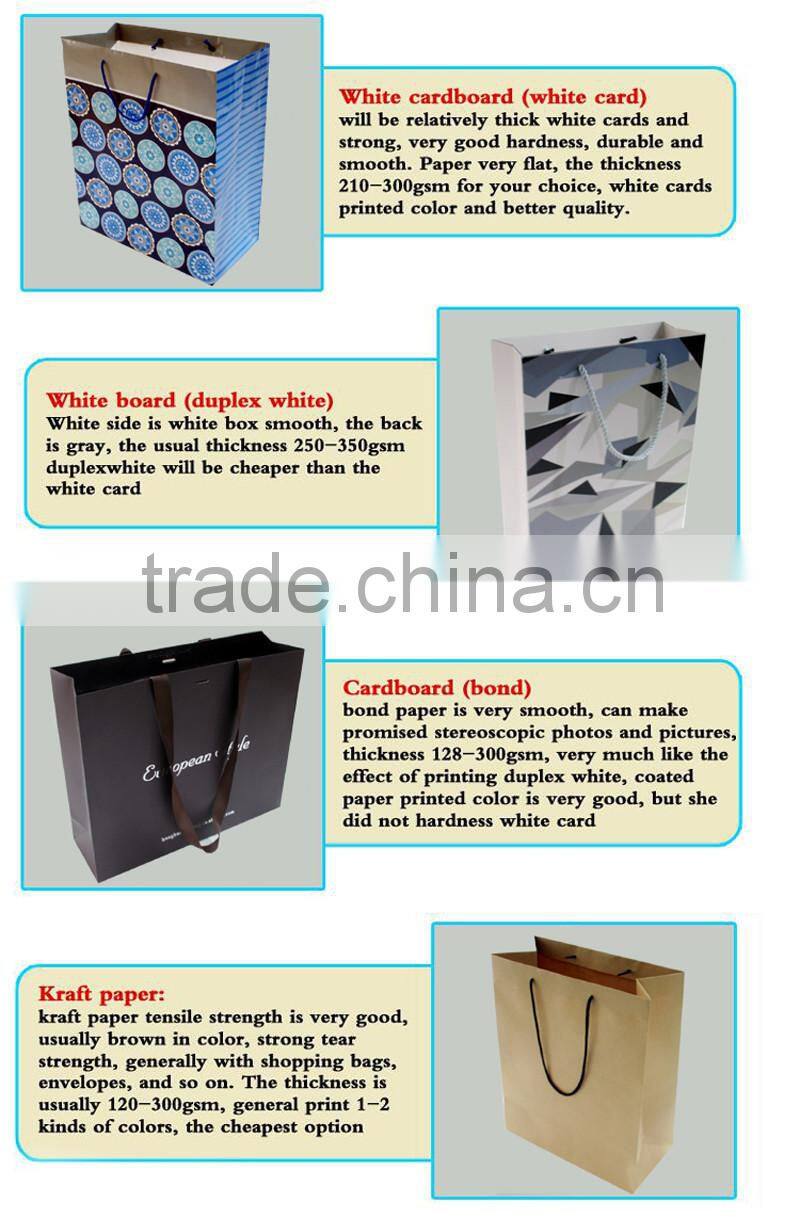 Wholesale custom luxury paper packaging gift bags shopping paper bags