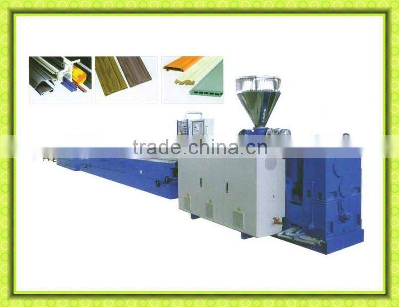 plastic wood plastic profile making machine / wpc machine