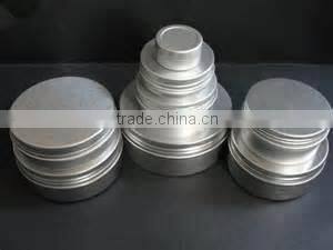 Hot sell Cosmetic aluminum jars/cream aluminum cansiter jars