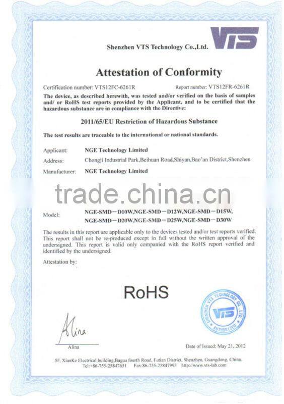 Samsung SMD 4 Inch 10 watt led down light housing