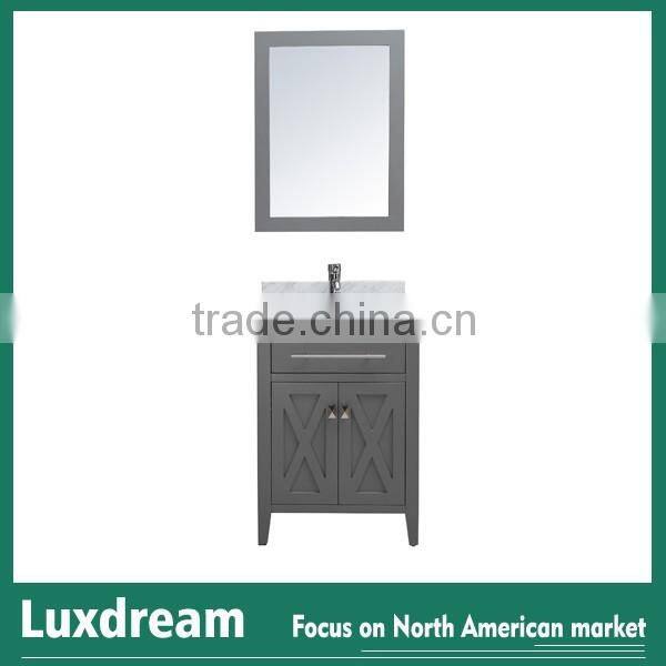 48" deluxe solid wood bathroom vanity with single CUPC sink