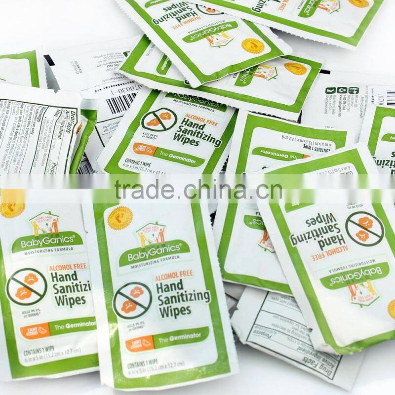 disposable hygenic wet wipes after sports