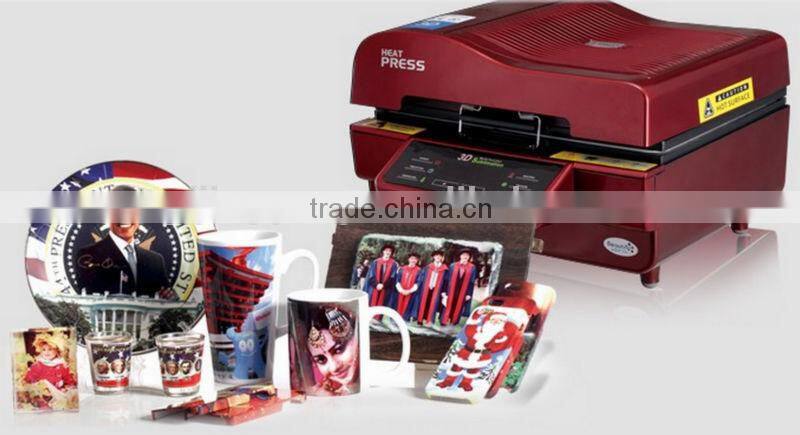 Semi-Automatic Automatic Grade and Heat Press Machine,3D Heat Transfer Type sublimation vacuum heat press machine