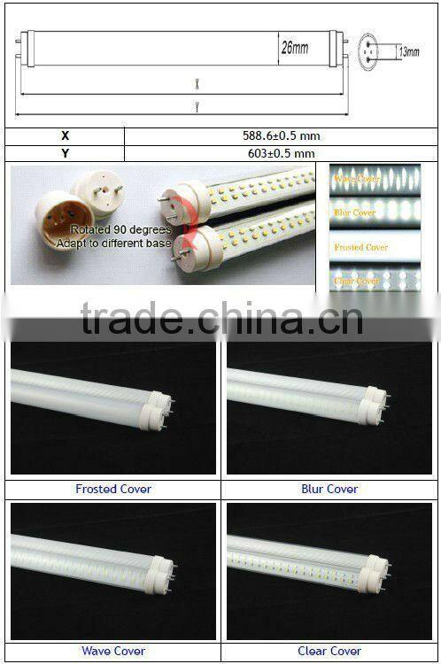 4ft 1200lm 15w circular fluorescent led tube t8 lighting