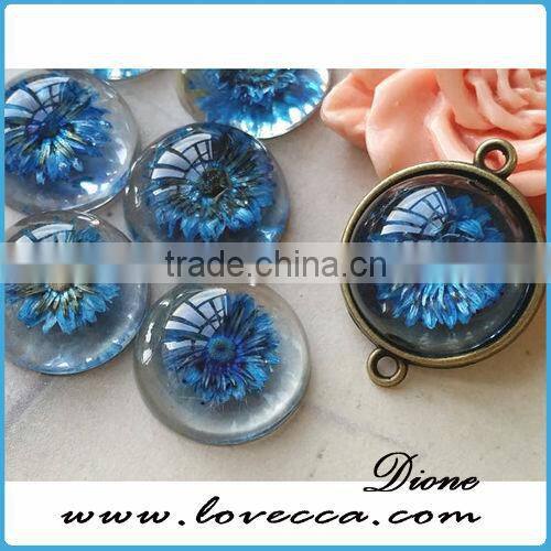 Flower Resin cabochon- real flower resin cabochon,Real Flower cabochon