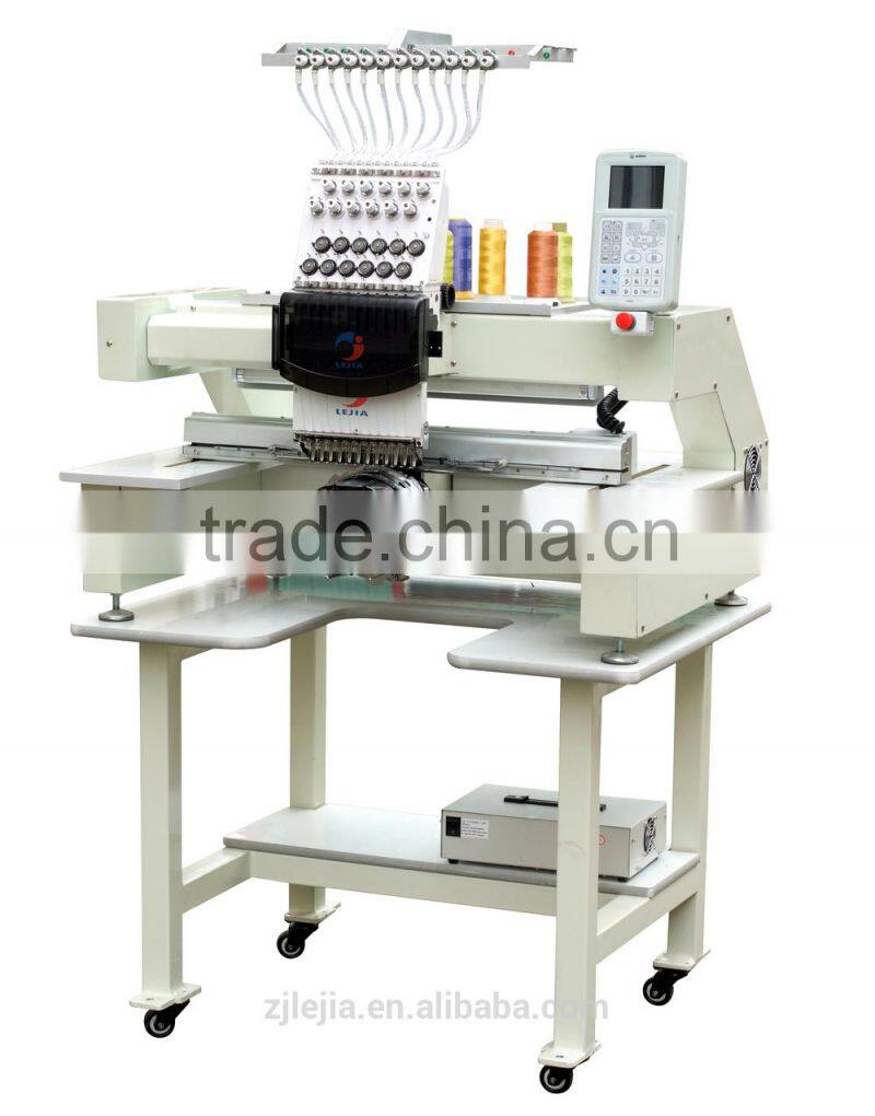 Single head chenille towel chain stitch / cording coiling / twin sequins computerized embroidery machine