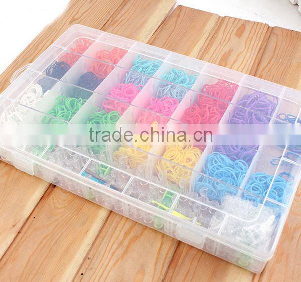 Candy Color Loom Rubber Bands Charm Bracelet ZTSA-B117