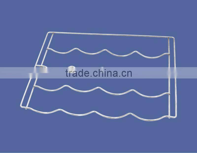 Wave mode metal wine rack PF-W001