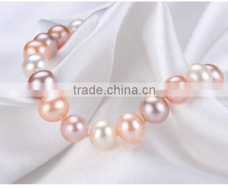 9-10mm pearl bailey silver copper bead cheappearl necklace