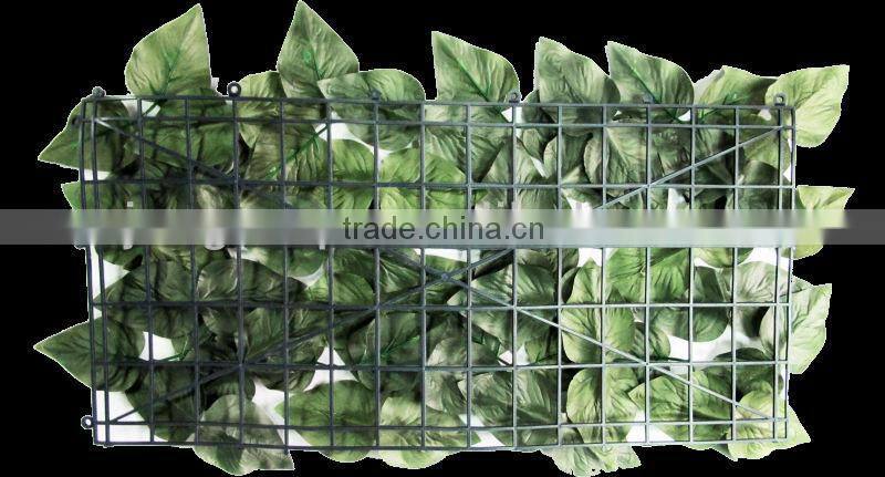 China wholesale artificial green leaf fence