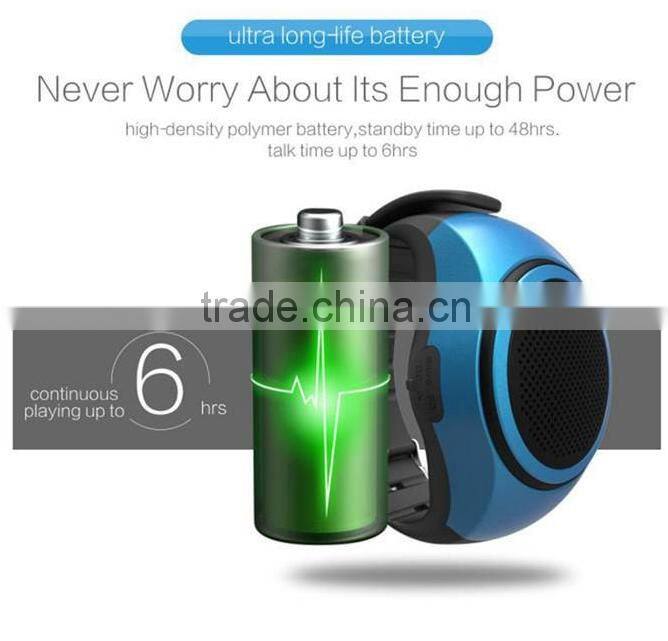B20 Bluetooth Speaker movement Music watch Portable Mini Watch Bluetooth 2.1+EDR Sport Speaker TF Card FM Audio Radio Speakers