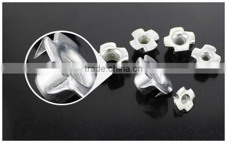 M3-4-5-6-8-10 four claws nut furniture hardware screw nut bolt