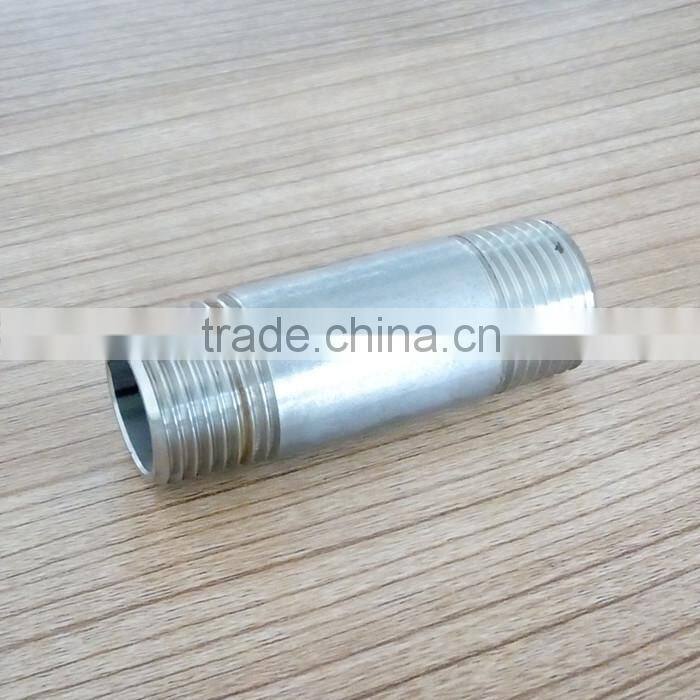 China stainless bspt threaded barrel nipples