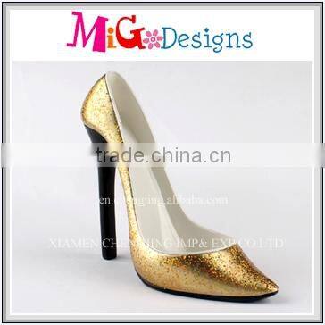 factory supplies high quality polyresin shoe wine bottle holder