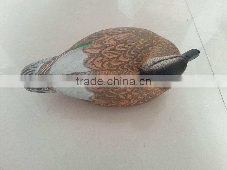 Plastic floating duck decoy for hunter hunting