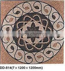 Rose flower mosaic pattern