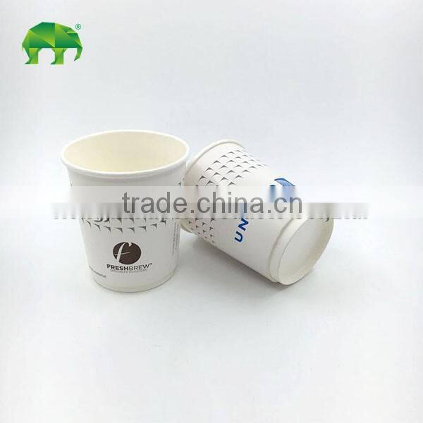 10oz disposable food grade double wall paper cup
