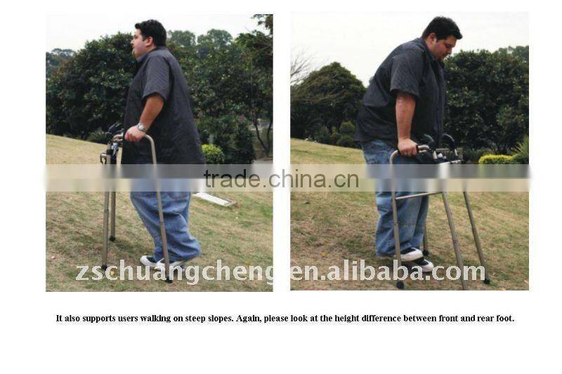 2014 Chinese supplier durable multi-funtional aluminium foldable stair climbing rollator