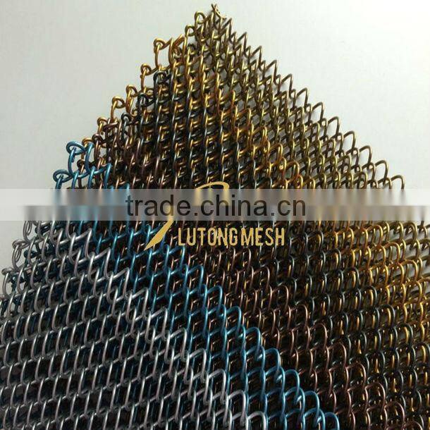 interior beauty salon, room partition curtain,decorative metal curtains