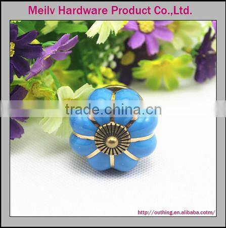 Vintage elegant pop style ceramic decorative porcelain cabinet knobs