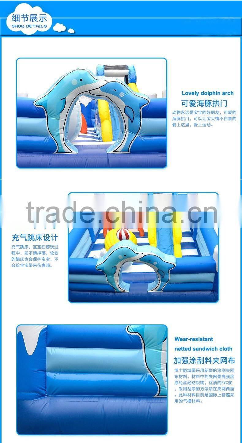 Kids outdoor commercial play castle water park inflatable pool rental