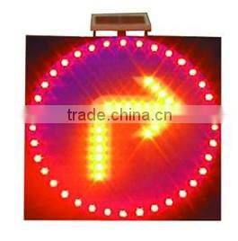 LED flashing no honking traffic signs, solar reflective traffic signals