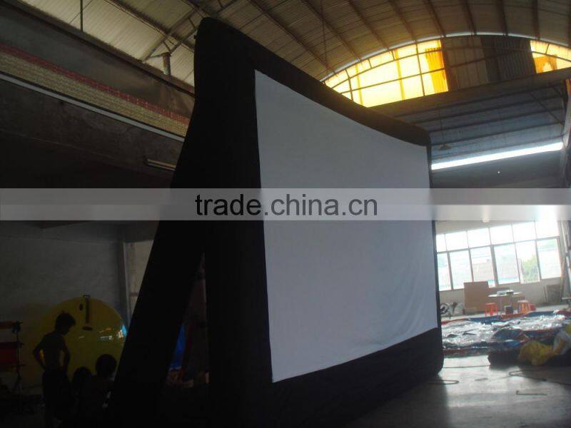Outdoor inflatable movie screen/inflatable projector screens for party time