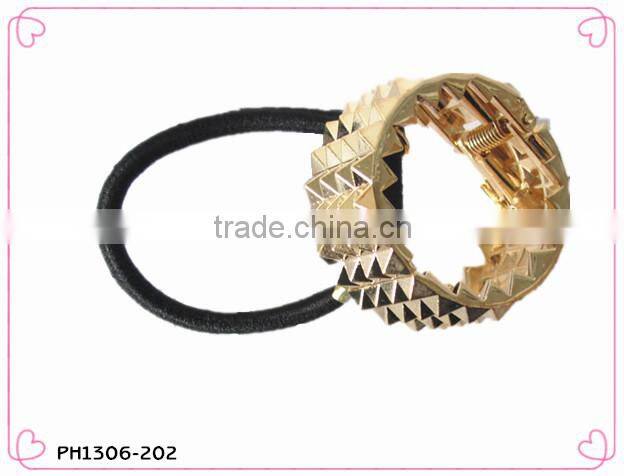 2014 new design Opened Circle Cuff Hair Band Ponytail Holder