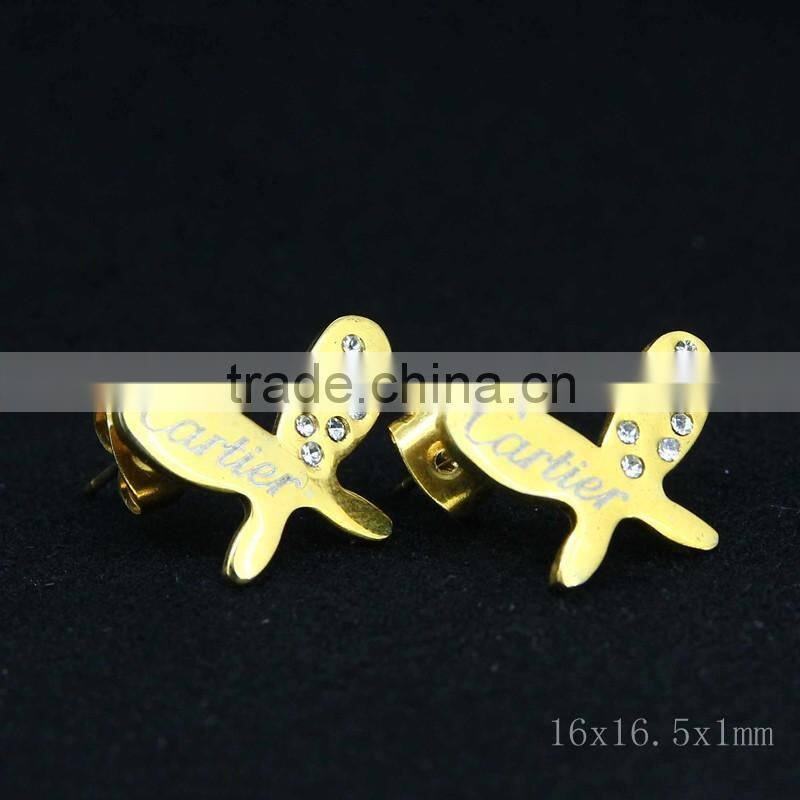stud earrings with butterfly design earrings for wholesale